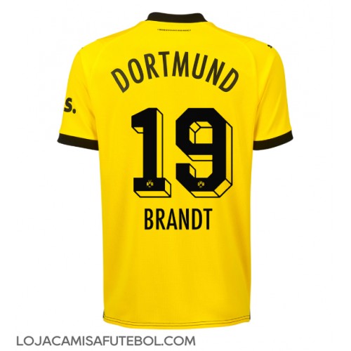 Camisa de Futebol Borussia Dortmund Julian Brandt #19 Equipamento Principal 2023-24 Manga Curta
